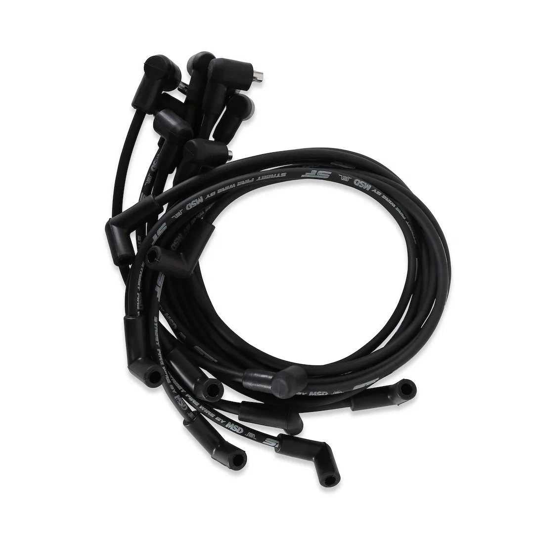5564 – MSD CO. Spark Plug Wire Set, Pre Assembled Black 8 Millimeter Silicone and Synthetic Helically Wound Conductor...